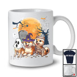 Three Boo Witch Mummy Shiba Inu, Adorable Halloween Costume Puppy Owner, Family Group T-Shirt