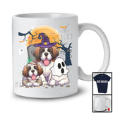 Three Boo Witch Mummy St. Bernard, Adorable Halloween Costume Puppy Owner, Family Group T-Shirt