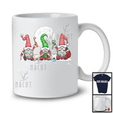 Three Gnomes With Dentist Tools; Lovely Christmas Dentist Snowing; X-mas Moon Family Group T-Shirt