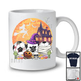 Three Mummy Zombie Witch Soccer, Scary Halloween Sport Player Playing, Moon Witch Lover T-Shirt