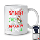 Too Cute For The Naughty List; Lovely Christmas Santa Reindeer Beagle Owner; Family T-Shirt