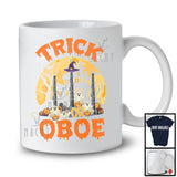 Trick Or Oboe; Horror Halloween Moon Witch Trick Or Treat; Musical Instruments Player T-Shirt