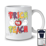 Trick Or Teach; Scary Halloween Costume Lovely Boo Ghost Trick Or Treat Teacher Group T-Shirt