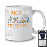 Trick Or Treatment; Humorous Halloween Skeleton; PT Physical Therapy Therapist Group T-Shirt