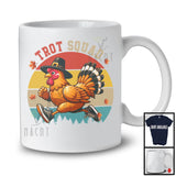 Trot Squad, Awesome Thanksgiving Chicken Marathon Running Lover, Runner Vintage Retro T-Shirt