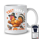 Trot Squad, Awesome Thanksgiving Chicken Marathon Running, Matching Runner Group T-Shirt