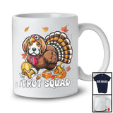 Trot Squad, Humorous Thanksgiving Turkey Beagle Face, Marathon Running Runner Lover T-Shirt