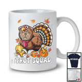 Trot Squad, Humorous Thanksgiving Turkey Pit Bull Face, Marathon Running Runner Lover T-Shirt