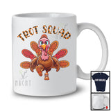 Trot Squad; Humorous Thanksgiving Turkey Plaid; Fall Leaves Running Shoes Runner Group T-Shirt