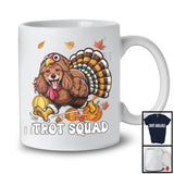 Trot Squad, Humorous Thanksgiving Turkey Poodle Face, Marathon Running Runner Lover T-Shirt