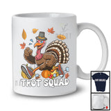 Trot Squad, Lovely Thanksgiving Fall Leaves Pumpkin Turkey Running, Marathon Runner Lover T-Shirt