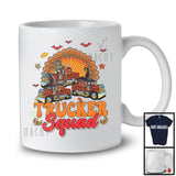 Trucker Squad; Amazing Thanksgiving Halloween Witch Turkey; Careers Jobs Group T-Shirt