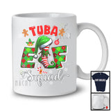 Tuba Elf Squad; Awesome Christmas Snowing Tuba Player Group; Musical Instruments T-Shirt