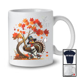 Turkey Playing Baseball Team; Wonderful Thanksgiving Fall Tree Turkey; Sport Player Playing T-Shirt