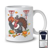 Turkey Playing Basketball, Joyful Thanksgiving Turkey Pumpkins, Matching Sport Player Team T-Shirt