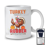 Turkey Scrubs Rubber Gloves; Fantastic Thanksgiving Nurse Turkey Nursing; Pumpkin Family T-Shirt