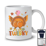 Twerky; Humorous Thanksgiving Turkey Butt Autumn Fall Leaves; Twerking Dancing Lover T-Shirt