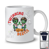 Twinning With My Bestie; Humorous Halloween Costume Twin Zombie; Friends Family Group T-Shirt