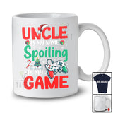 Uncle Is My Name Spoiling Is My Game, Humorous Christmas Santa Gaming, Gamer Family T-Shirt