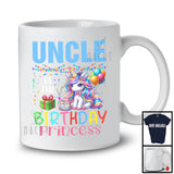 Uncle Of The Birthday Princess, Joyful Birthday Party Celebration Unicorn Lover, Family Group T-Shirt