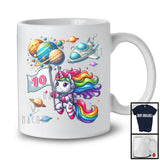 Unicorn Astronaut; Happy 10th Birthday Magical Unicorn 10 Years Old; Girls Family Group T-Shirt