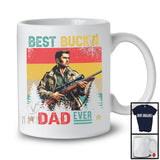 Vintage Retro Best Buck'n Dad Ever, Proud Father's Day Dad Hunting Lover, Hunter Team T-Shirt