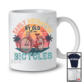 Vintage Retro Easily Distracted By Old Bicycles, Humorous Classic Bicycle Lover, Family Group T-Shirt