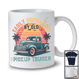 Vintage Retro Easily Distracted By Old Pickup Trucks, Humorous Classic Pickup Truck, Family Group T-Shirt