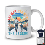 Vintage The Man The Myth The Legend, Proud Father's Day Grandpa Dad Son, Family T-Shirt
