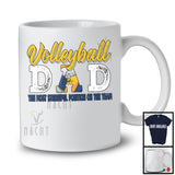 Volleyball Dad Stressful Position, Awesome Father's Day Volleyball Player, Son Daughter Family T-Shirt