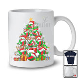 Volleyball Equipment Christmas Tree; Awesome X-mas Lights Volleyball Player; Sport Playing Team T-Shirt