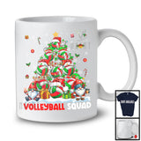 Volleyball Squad; Lovely Volleyball Equipment Christmas Tree Lights; Sport Player Gnomes T-Shirt