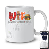 W.T.F Hamburger Turkey Family; Sarcastic Thanksgiving Dinner Food Lover; Plaid Family Group T-Shirt