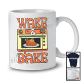 Wake And Bake; Happy Thanksgiving Meal Dinner Roasted Turkey; Chef Matching Family Group T-Shirt