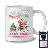 Want To Watch Christmas Movies With My Bulldog; Adorable Sweater Santa Riding Puppy T-Shirt