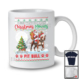 Want To Watch Christmas Movies With My Pit Bull; Adorable Sweater Santa Riding Puppy T-Shirt