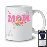 We Love You Mom, Awesome Mother's Day Flowers Hearts, Matching Librarian Family Group T-Shirt