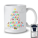 We Wish You A Merry Christmas ASL; Colorful X-mas Lights Tree Hand Sign Language; Family T-Shirt