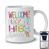 Welcome Back To High School, Colorful Back To School Last Day, Dabbing Pencil Students T-Shirt