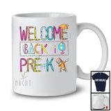 Welcome Back To Pre-K, Colorful Back To School Last Day, Dabbing Pencil Students T-Shirt