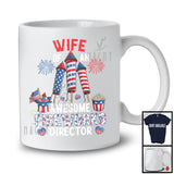 Wife Of An Awesome Fireworks Director, Lovely 4th Of July American Flag, Couple Patriotic T-Shirt