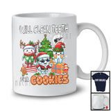 Will Clean Teeth For Cookies; Lovely Christmas Tree Three Teeth; Dental Assistant Dentist T-Shirt