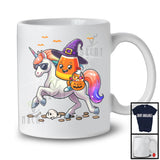 Witch Candy Corn Riding Unicorn Sunglasses, Lovely Halloween Trick Or Treat, Candy Lover T-Shirt