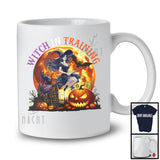 Witch In Training, Sarcastic Halloween Witch Lover Carved Pumpkin, Girls Women Family Group T-Shirt