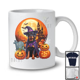 Witch Rottweiler With Pumpkins Moon, Happy Halloween Costume, Matching Family Group T-Shirt