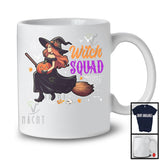 Witch Squad, Lovely Halloween Costume Witch Broomstick With Carved Pumpkin, Family Group T-Shirt