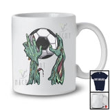 Zombie Hand Holding Soccer Ball; Amazing Halloween Soccer Player; Sport Team T-Shirt