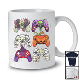 Zombie Pumpkin Game Controllers Collection, Horror Halloween Gaming Lover, Gamer Group T-Shirt