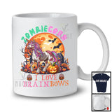 Zombiecorn I Love Brainbows; Creepy Halloween Moon Zombie Unicorn Pumpkin; Family Group T-Shirt