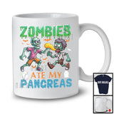 Zombies Ate My Pancreas; Sarcastic Halloween Costume Diabetes Awareness; Horror Zombie T-Shirt